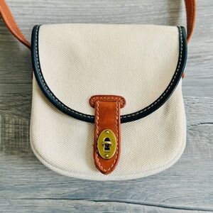 FOSSIL Austin Heavy Canvas Leather Crossbody Bag